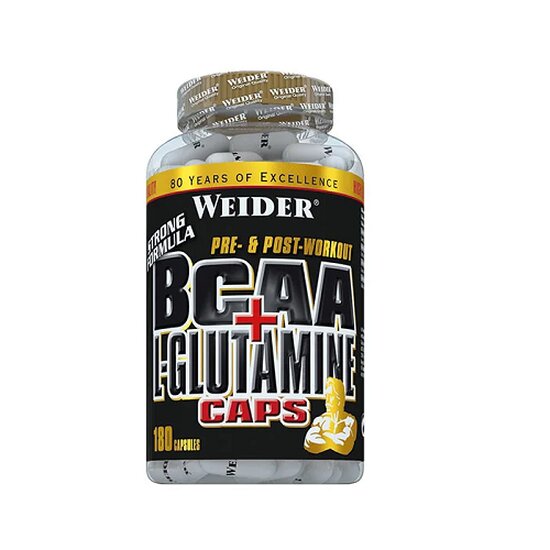 Weider Pre- & Post-Workout BCAA + L-Glutamin, 180 Kapseln